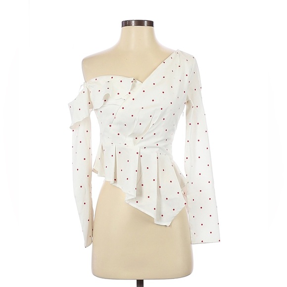 🌹2x$14 Nasty Gal polka dot blouse - Picture 2 of 4